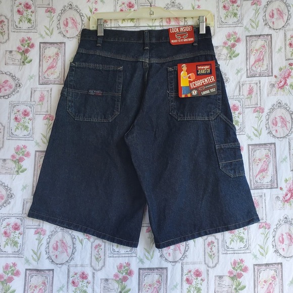 Wrangler Classic Boys Carpenter Jean Shorts Size 18 Reg Adjustable Waist -NWT - Picture 1 of 6